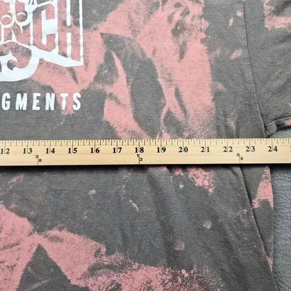 Crunch Fitness Shirt Mens 2XL Acid Wash Bleach Grey - Picture 2 of 5